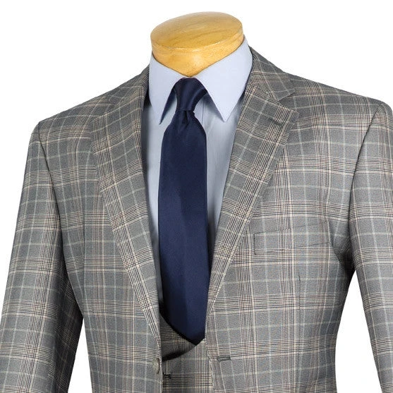 Renaissance Collection - Regular Fit 3 Piece Suit Gray - Image 3