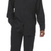 Men's 2 Piece Long Sleeve Walking Suit In Black