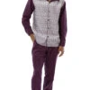 Plum 2 Piece Long Sleeve Walking Suit Set