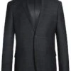 Wool Blend Slim Fit Suit 2 Piece Suit 2 Button In Charcoal