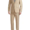 Vanderbilt Collection - Classic 2 Piece Suit 2 Buttons Regular Fit In Beige