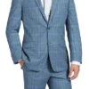Regular Fit 2 Piece Suit Glen Plaid In Blue