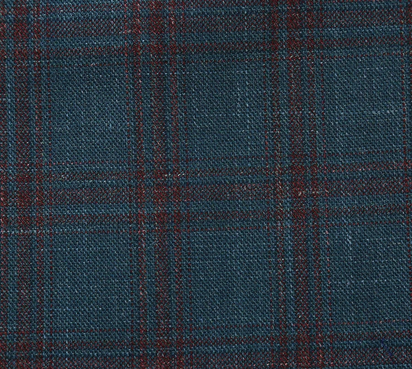 Regular Fit Wool & Linen Windowpane Blazer - Image 5