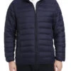 Men's Quilted Puffer Jacket In Navy