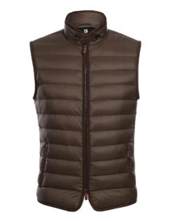 Brown Regular Classic Fit Goose Down Vest