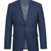 English Laundry Blue Checked Slim Fit Suit Wool Blend