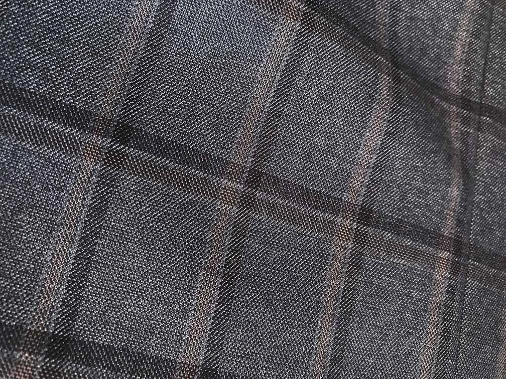 Atrani Collection - Regular Fit Windowpane Suit 3 Piece In Gray - Image 2