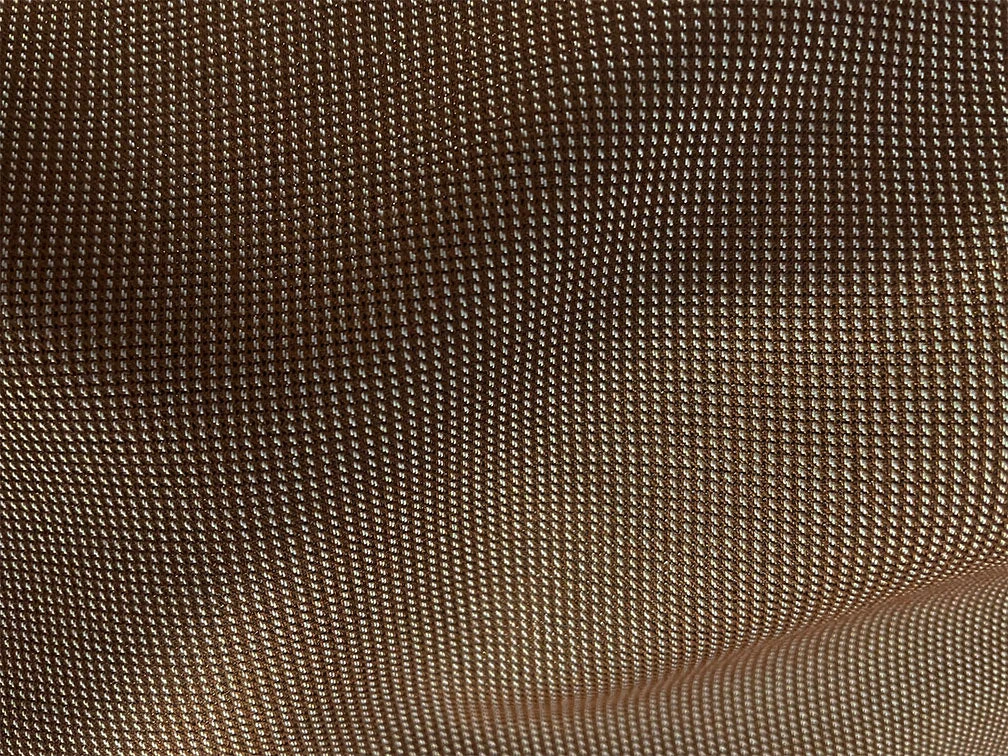 Birdseye Pattern Modern Fit 3 Piece Khaki Suit With Contrast Trim - Image 3