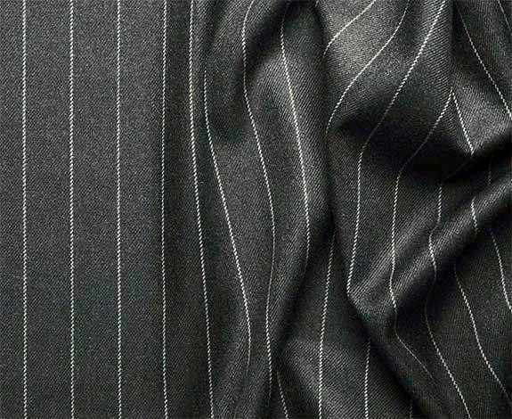Rockefeller Collection - Double Breasted Stripe Suit Charcoal Regular Fit 2 Piece - Image 2