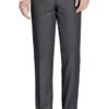 Charcoal Slim Fit Dress Pants Flat Front Pre-hemmed